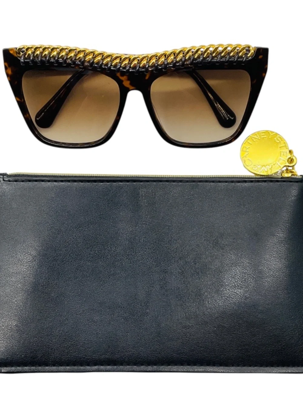 STELLA MCCARTNEY DARK HAVANA BROWN TORTOISESHELL GRADIENT BIO LENS & BIO ACETATE